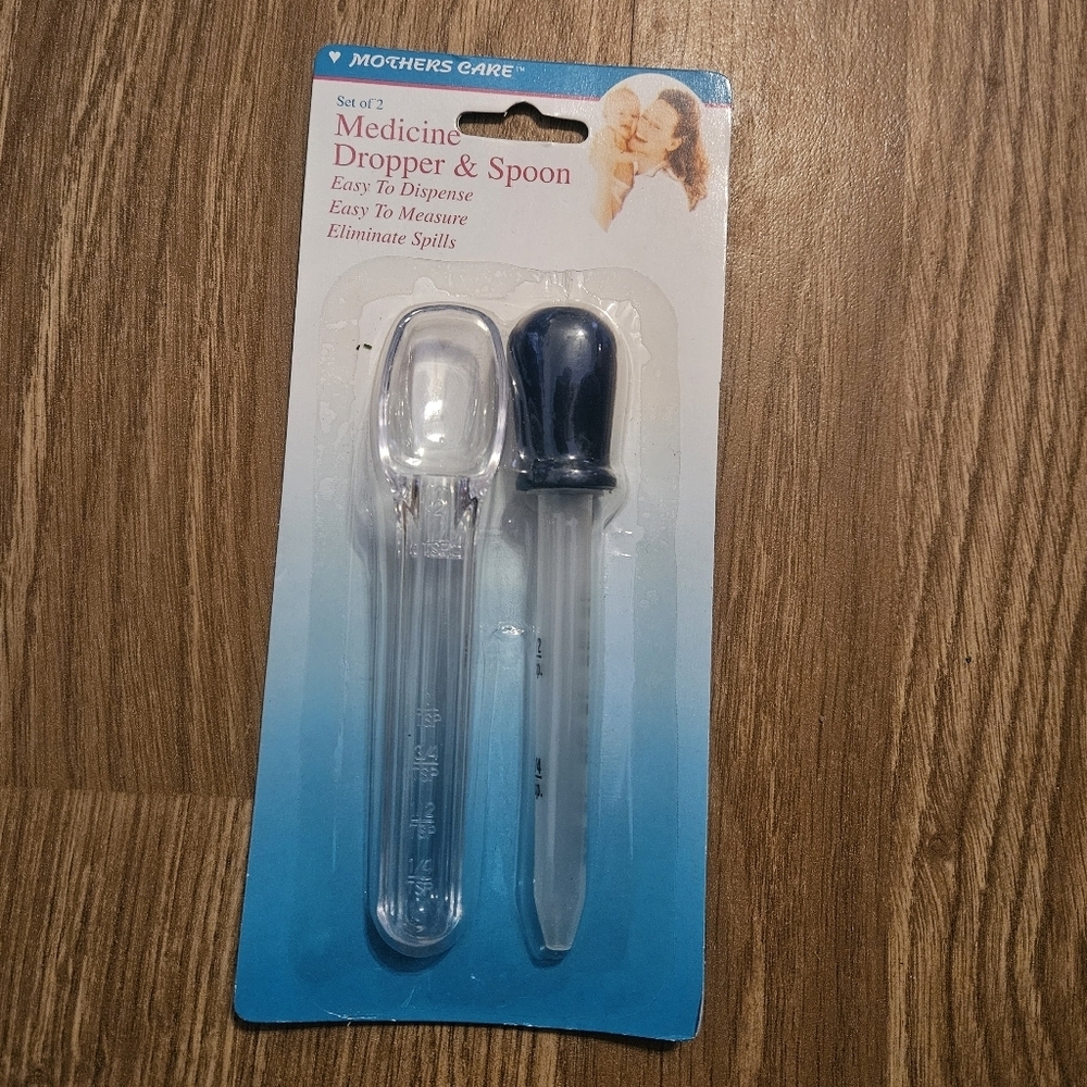 Vintage Medicine Dropper & Spoon Set